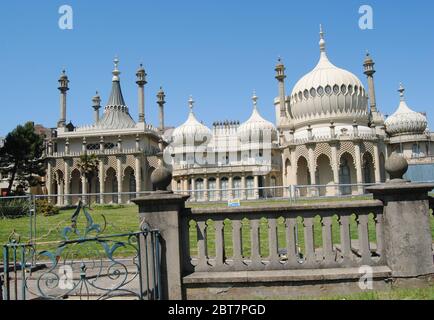 Royal Pavilion and Gardens, Brighton, East Sussex, England. 20.Mai 2020. Stockfoto