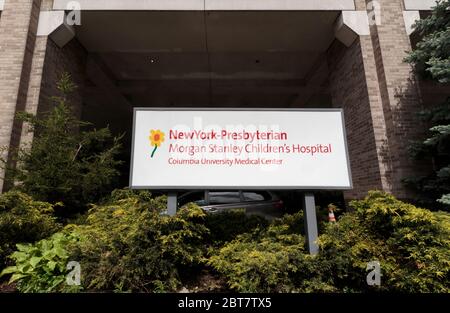 ID-Schild am Morgan Stanley Children's Hospital im New York Presbyterian Columbia University Medical Center in Washington Heights Stockfoto