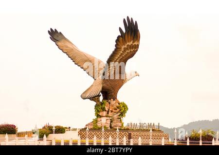 Die berühmte Adlerstatue in Langkawi, Malaysia Stockfoto