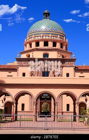 Das historische Pima County Courthouse, 1928 in der Innenstadt von Tucson, AZ, erbaut Stockfoto