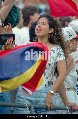 Fußballfan bei der WM 1994 Stockfoto