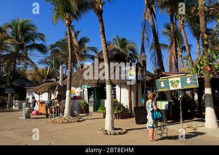 Straßenhändler, romantischen Zone, Puerto Vallarta, Jalisco, Mexiko Stockfoto