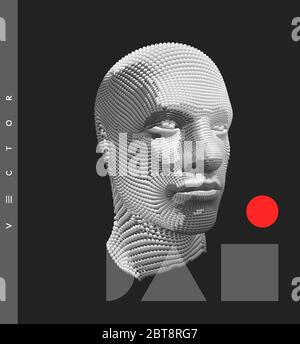 Designvorlage für die Abdeckung. Anwendbar für Plakate, Banner, Buchumschläge, Broschüren, Planer oder Notizbücher. 3d-Vektorgrafik mit Platz für Text. Stock Vektor