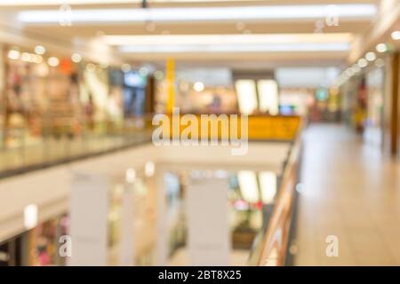 Abstrakt verschwommen von Kaufhaus oder Einkaufszentrum Mall verschwommen Hintergrund Nutzung Stockfoto