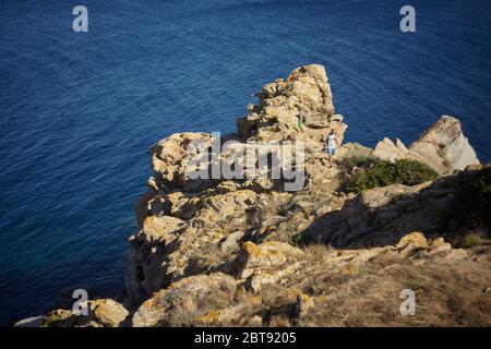 Capo Ferrato Landschaft Stockfoto