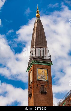 Turm des Palace Hotel in Kopenhagen, Dänemark Stockfoto