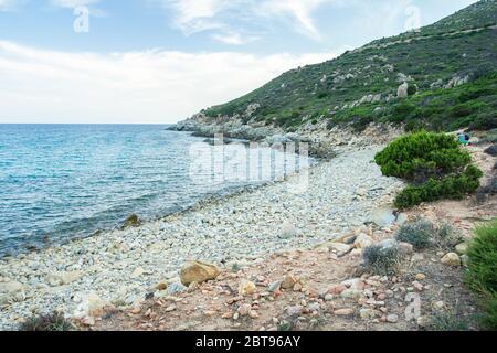 Sardische Landschaft der Südküste 2 Stockfoto