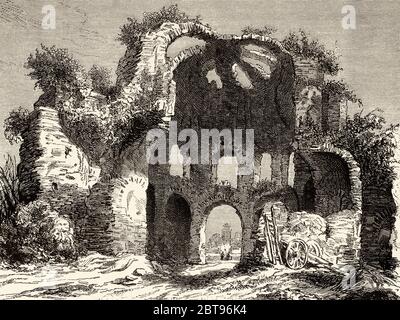 Tempel der Minerva Medica, Rom. Italien, Europa. Reise nach Rom von Francis Wey 19. Jahrhundert Stockfoto