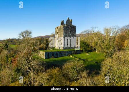 Cardoness Castle in Autumn, Gatehouse of Fleet, Dumfries & Galloway, Schottland Stockfoto