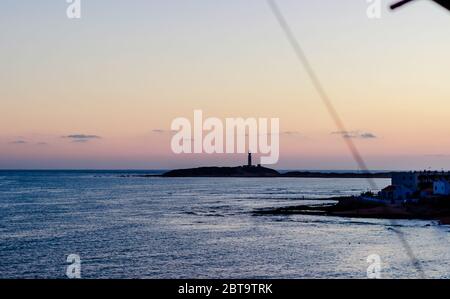 Trafalgar Lighthouse - Andalusien, Spanien Stockfoto