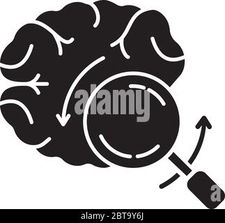 Symbol für die schwarze Glyphe Stock Vektor
