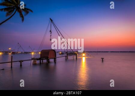 Kumbalangi, Kerala, Indien Stockfoto