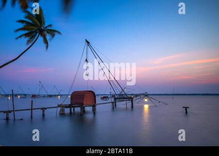 Kumbalangi, Kerala, Indien Stockfoto