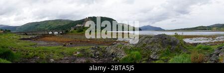 Eilean Donan Castle, schottische Burg in den Highlands von Schottland Stockfoto