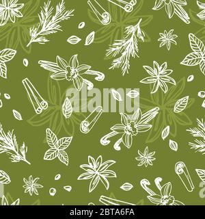 Vektor schwarze Kreidetafel Stil Hand gezeichnet Bäckerei nahtlose Wiederholung Muster. Geeignet für Brotverpackungen, Cafe-Menü-Design und Tapete. Stock Vektor