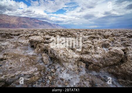 Devils Golfplatz im Death Valley Nationalpark in kalifornien in den usa Stockfoto