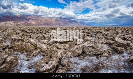 Devils Golfplatz im Death Valley Nationalpark in kalifornien in den usa Stockfoto