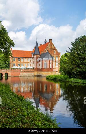 Schloss in Hülshoff in Münster, Deutschland Stockfoto