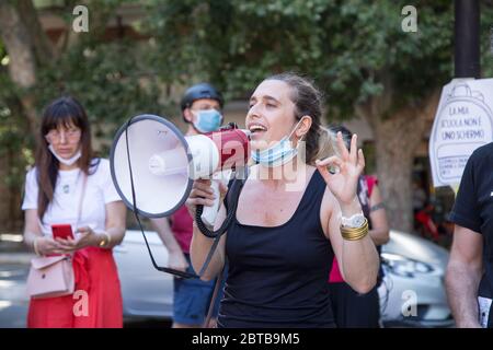 Roma, Italien. Mai 2020. Demonstration in Rom in der Nähe des MIUR, organisiert vom Komitee "Priorität für die Schule" mit Schülern, Eltern, Lehrern (Foto: Matteo Nardone/Pacific Press/Sipa USA) Quelle: SIPA USA/Alamy Live News Stockfoto