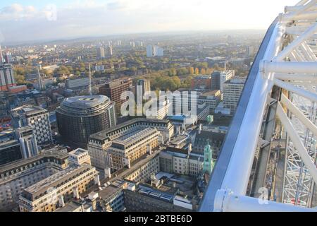 London Eye in London, England, Vereinigtes Königreich Stockfoto