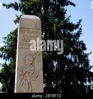 Militärdenkmal, Dizimieu, Isere, Frankreich Stockfoto