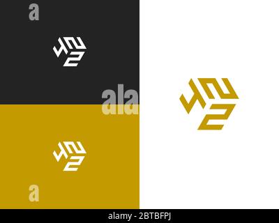 Kombinierte Zahl 422, Vektorelement der Symbolvorlage. Zahlenfolge kann als Stadtgeburtstag oder als Sportnummer für Wettbewerbe verwendet werden. Einfach Stock Vektor