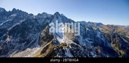 Blick vom Jahnaci Gipfel im Nationalpark hohe Tatra, Slowakei Stockfoto