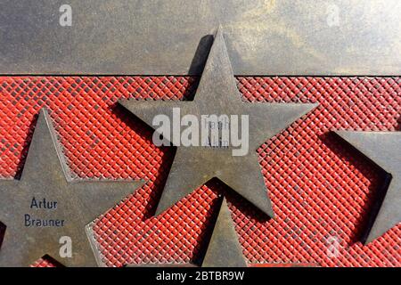 Star von Fatih Akin, Boulevard der Sterne, Berlin Stockfoto