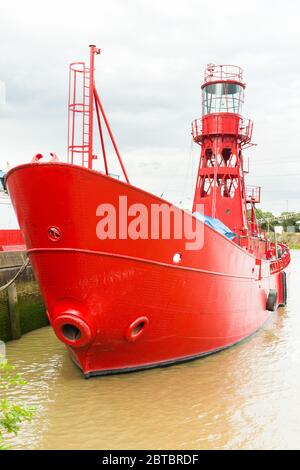 Feuerschiff 95, trinity Boje Wharf Stockfoto