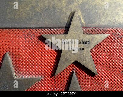 Star von Werner Richard Heymann, Boulevard der Sterne, Berlin Stockfoto