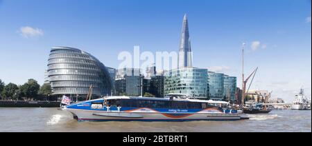 MBNA Thames Clippers (ehemaliger Sponsor von Thames Clippers) Stockfoto