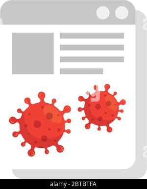 Zellkoronavirus-Bakteriensymbol, 2019-ncov-Konzept in Dokument Stock Vektor