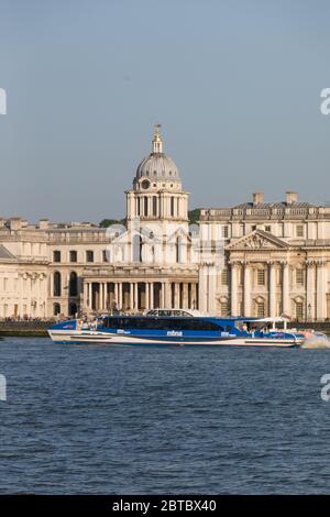 MBNA Thames Clippers (ehemaliger Sponsor von Thames Clippers) Stockfoto