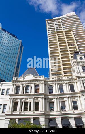 Galleria Einkaufszentrum in der Customs Street, Central Business District, Auckland, North Island, Neuseeland Stockfoto