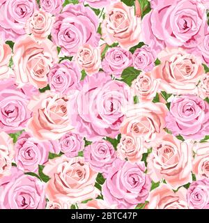 Blass rosa Rosen Vektor floralen Hintergrund für Hochzeitseinladungen und Grußkarten Stock Vektor