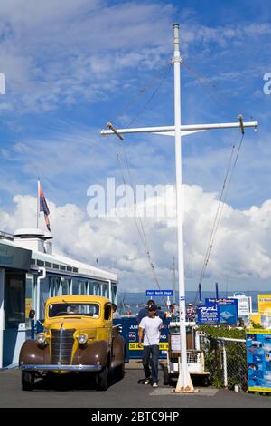 Silsbury Wharf in Mount Maunganui, Tauranga City, North Island, Neuseeland Stockfoto