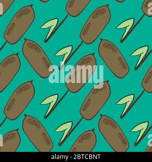 Reed-Muster , Illustration, Vektor auf weißem Hintergrund Stock Vektor