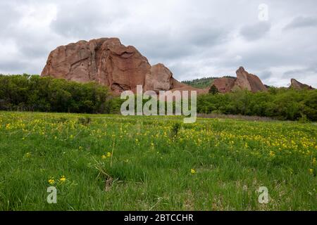 Red Rocks of Roxborough State Park 24. Mai 2020 Stockfoto