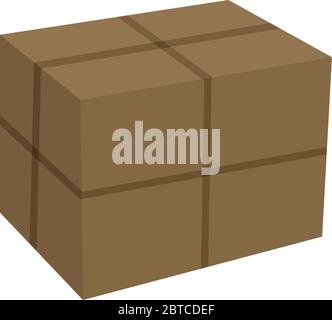 Karton, Illustration, Vektor auf weißem Hintergrund Stock Vektor