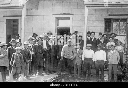 Jack Johnson Camp - W. Burns, C. Respress, Perkins, T. Cannon, C. O' Malley Ca. 1910-1915 Stockfoto