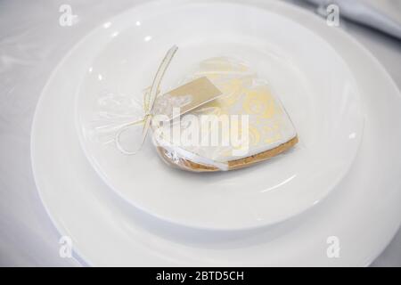 Hochzeit Accessoires von Braut und Bräutigam in Hochzeitstag Stockfoto