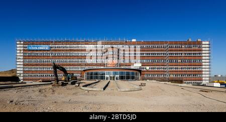 Bochum, Ruhrgebiet, Nordrhein-Westfalen, Deutschland - MARK 517, Umbau des ehemaligen Opel-Werks Bochum, Opel-Verwaltungsgebäude bekom Stockfoto