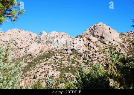 La Pedriza. Regionalpark Cuenca Alta del Manzanares, Provinz Madrid, Spanien. Stockfoto