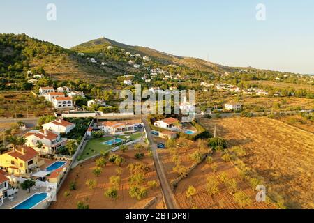 Naturpark Alcossebre & Serra Ira (Ermita de Santa Lucia), Alcala de Xivert, (Chivert), Valencia, Costa del Azahar, Spanien. Wunderschönes Land Stockfoto