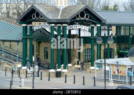 Morrisons Supermarkt in Sheffield, Hillsborough Barracks Stockfoto