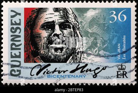 Jean Valjean aus Les Miserables auf Briefmarke Stockfoto