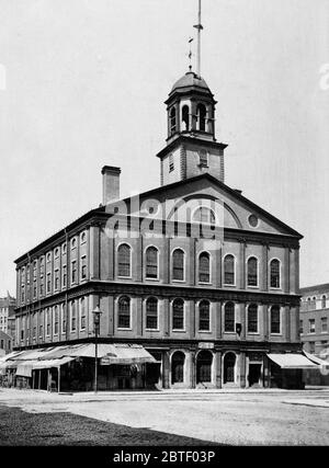 Faneuil Hall, Boston Ca. 1900 Stockfoto