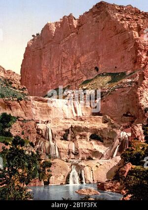 Die Kaskaden, Constantine, Algerien Ca. 1899 Stockfoto