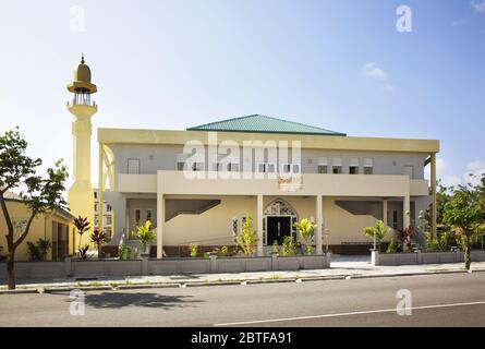 Moschee in Hulhumale. Republik der Malediven Stockfoto