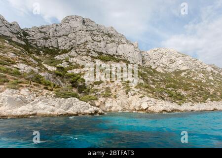 Schöner Nationalpark Calanques in der Nähe von Marseille in Frankreich Stockfoto